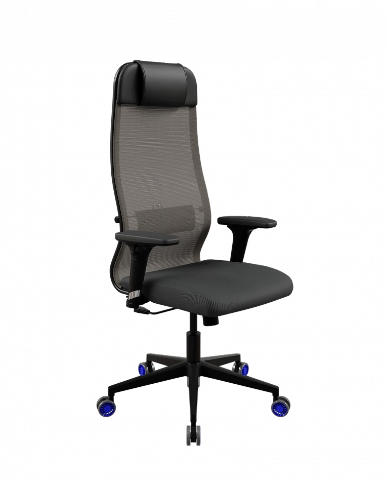 Офисное кресло Метта ErgoLife S 10 B1-111D - X2+UMF(X1) /Ub00/Wh00/D02P(M09.B11.G19.W27) (Серый/Черный)