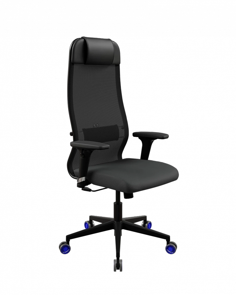 Офисное кресло Метта ErgoLife S 10 B1-111D - X2+UMF(X1) /Ub00/Wh00/D02P(M09.B11.G19.W27) (Черный)