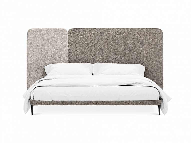 Кровать OgogoHome Licata 961570 коричневый / бежевый