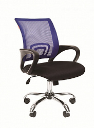 Кресло для персонала Chairman 696 ХРОМ TW синий