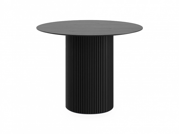 Стол обеденный OgogoHome Mono Stripe D100/D44/H75 черный 948099