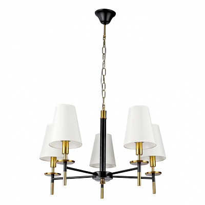 Подвесная люстра Arte Lamp RICCARDO черный, белый A4075LM-5BK