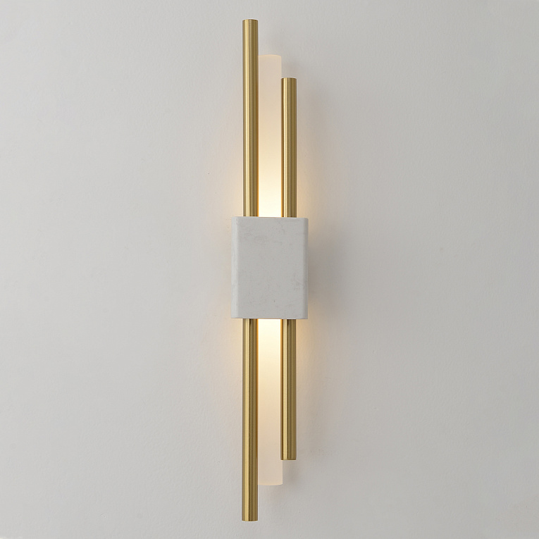 Бра Crystal Lux CARTA AP6W LED WHITE/BRASS