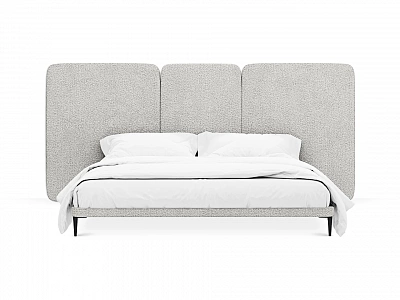 Кровать OgogoHome Licata 961554 светло-серый