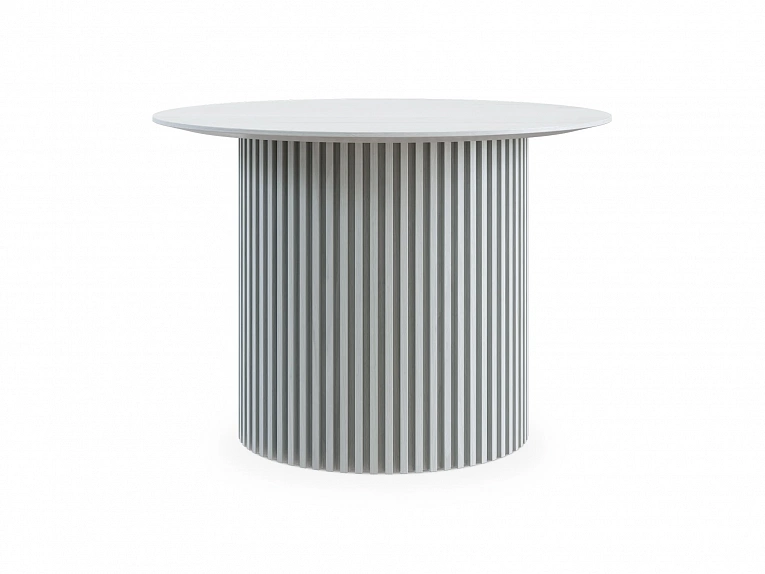 Стол журнальный OgogoHome Mono Stripe D60/D38/H42 белый 943408