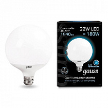 Лампа Gauss G125 22W 1900lm 4100K E27 LED 1/10