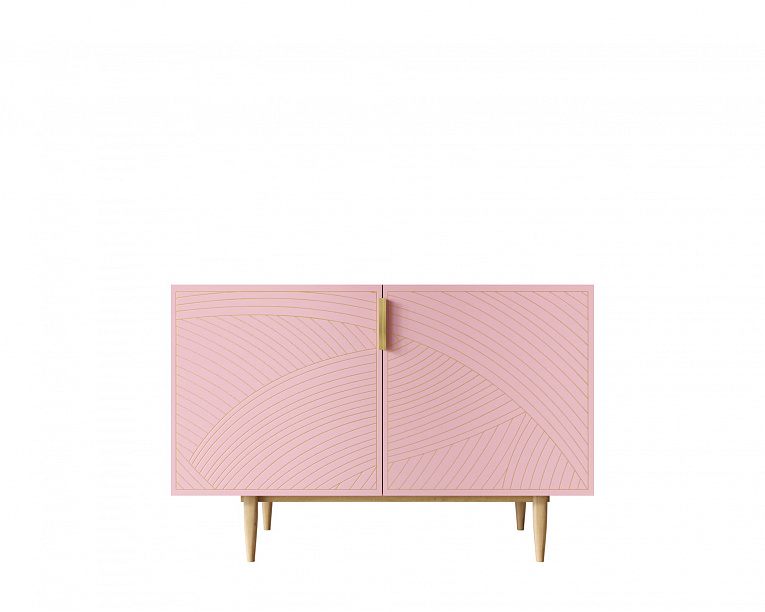 Комод Этажерка Line (Лайн) LN01/GR1/pink
