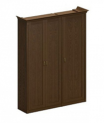 Шкаф высокий комбинированный для документов и одежды с закрытыми дверями Perseo ПС 343 ДМ