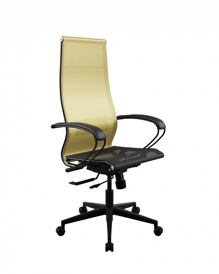 Офисное кресло Метта ErgoLife 7/подл.130/осн.Synchro 102 (Золотой ротанг/Черный 220.12.1.2F3)
