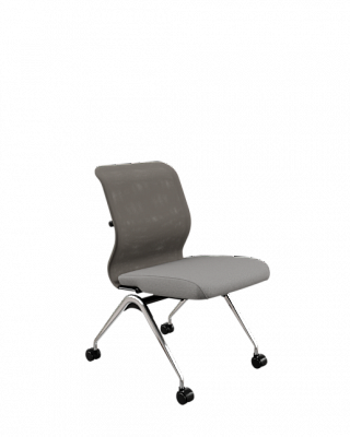 Офисное кресло МЕТТА ErgoLife S 8 M4-9 - Сетка(X2)+Ткань(Багама) /Uh00/Wh12(F53.W01) Серый / Песочный