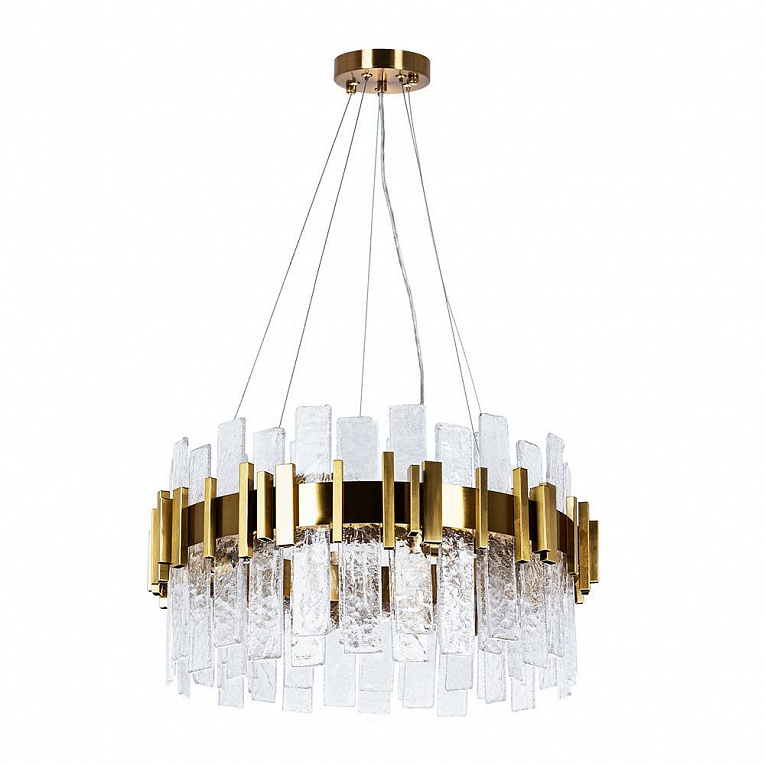 Подвесная люстра Arte Lamp ALYA коричневый, прозрачный A1053SP-10PB