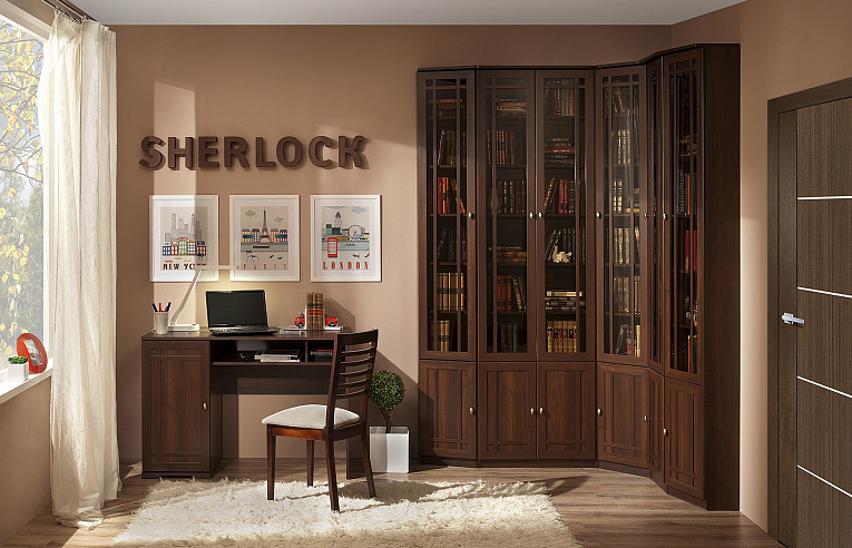 Модульная библиотека Sherlock Орех шоколадный