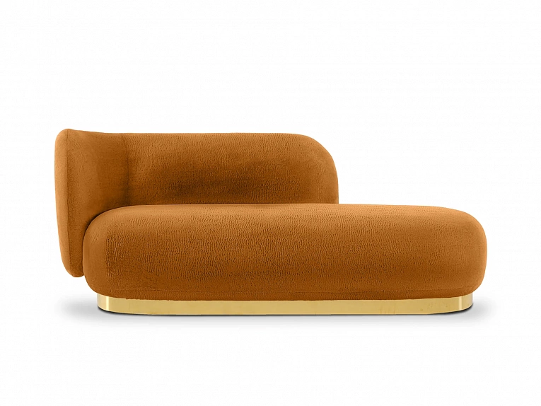 Кушетка OgogoHome Lucca левая коричневый 851195