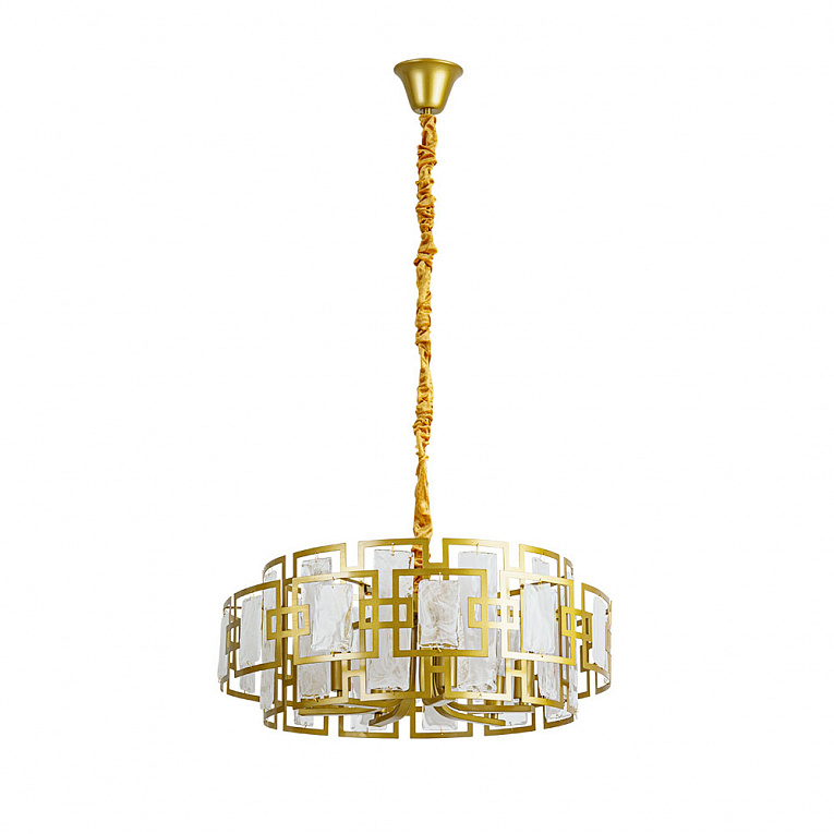 Подвесная люстра Arte Lamp Blake золото, белый A4087SP-6SG