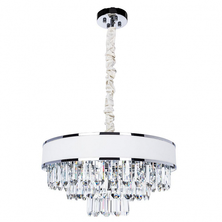 Подвесная люстра Arte Lamp DIADEM хром, белый A1002LM-6CC