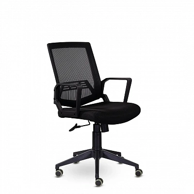 Кресло компьютерное Квадро М-807 BLACK PL черный