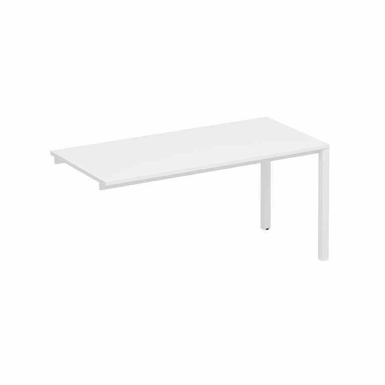 Стол бенч приставной Юнитекс Комфорт КФ К Б1 1133-1 БП белый премиум / белый