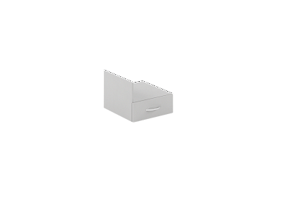 Тумба подвесная с 1-м ящиком Skyland СИМПЛ (SIMPLE) SC-1V Серый