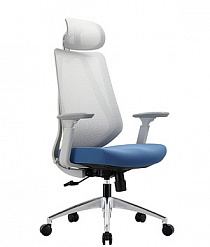Кресло эргономичное CHAIRMAN 580 серый / голубой