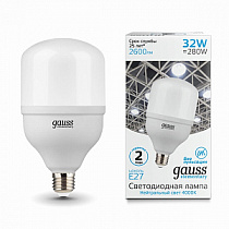 Лампа Gauss Elementary T100 32W 2600lm 4000K E27 LED 1/20