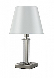 Лампа настольная Crystal Lux NICOLAS LG1 NICKEL/WHITE