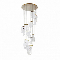 Светодиодная люстра Arte Lamp GRAPPOLO золото, прозрачный A2283SP-14GO