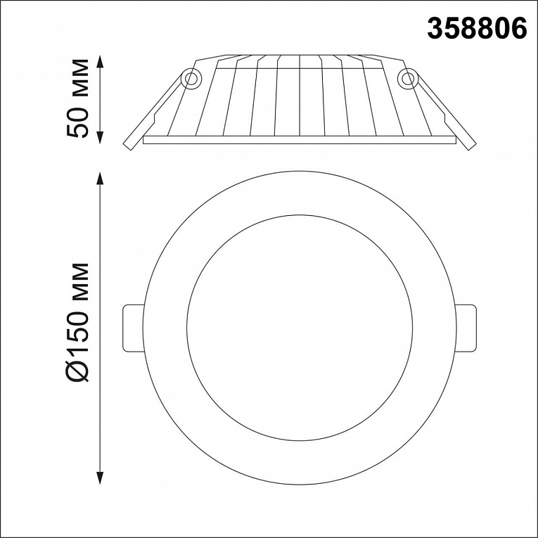 Точечный встраиваемый светильник NOVOTECH GESSO 358806