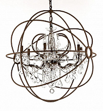 Люстра MAK interior Foucault's orb WTL2124-8BK-CL