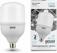 Лампа Gauss Elementary T120 42W 3700lm 6500K E27 LED 1/12