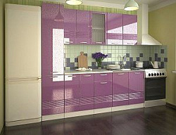 Кухонный гарнитур ВОЛНА Фиолетовый металлик 2200