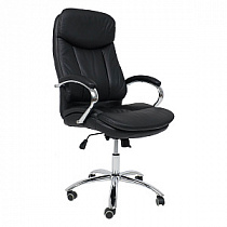 Кресло для руководителя LEONARDO натуральная кожа черный 95530