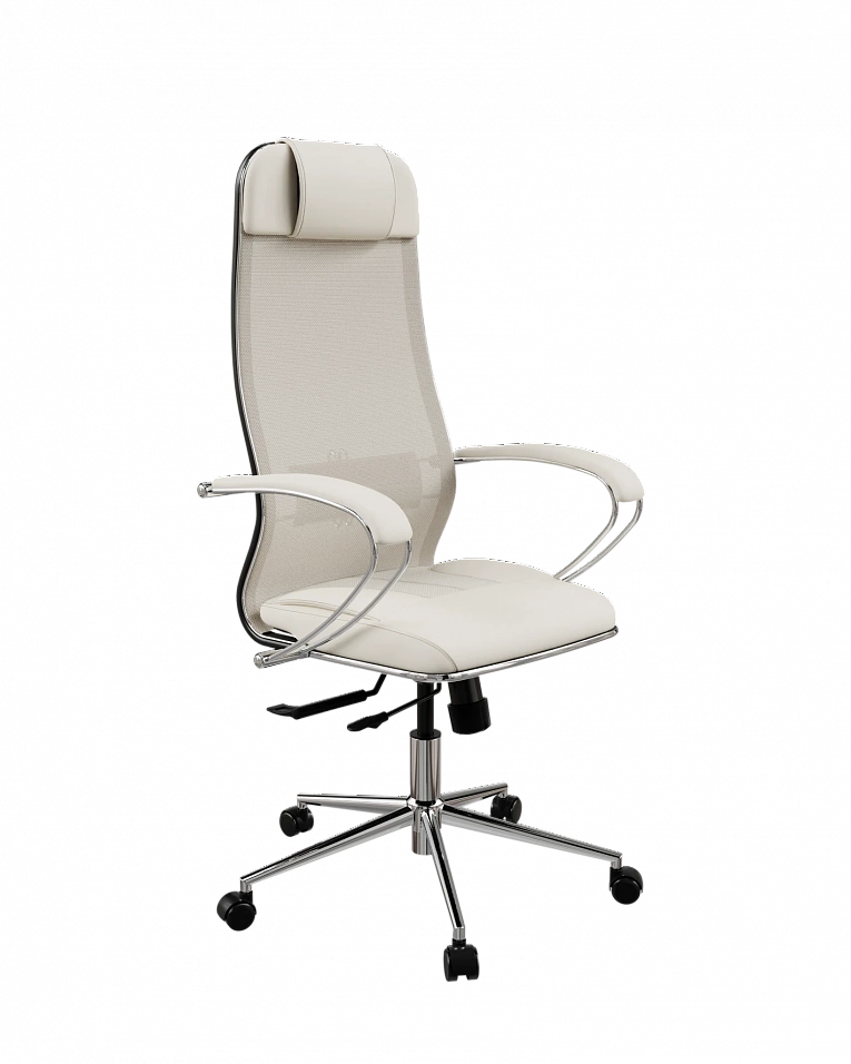 Офисное кресло Метта ErgoLife 5/подл.131/осн.Synchro 152 (Молочный 47C.16.1.353)