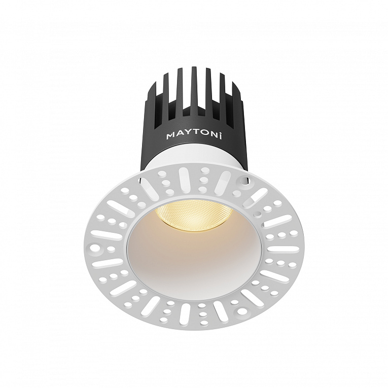 Точечный встраиваемый светильник Maytoni Dip / Дип DL122-15W-2.7K-TRS-W