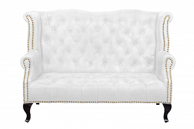 Кожаный дизайнерский диван Royal Sofa White Белый