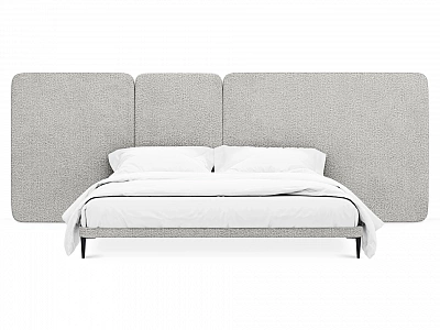 Кровать OgogoHome Licata 961651 светло-серый