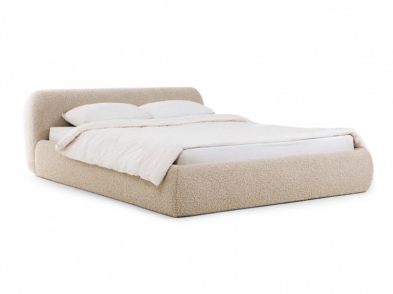 Кровать OgogoHome Sintra 160х200 (букле) бежевый 887850