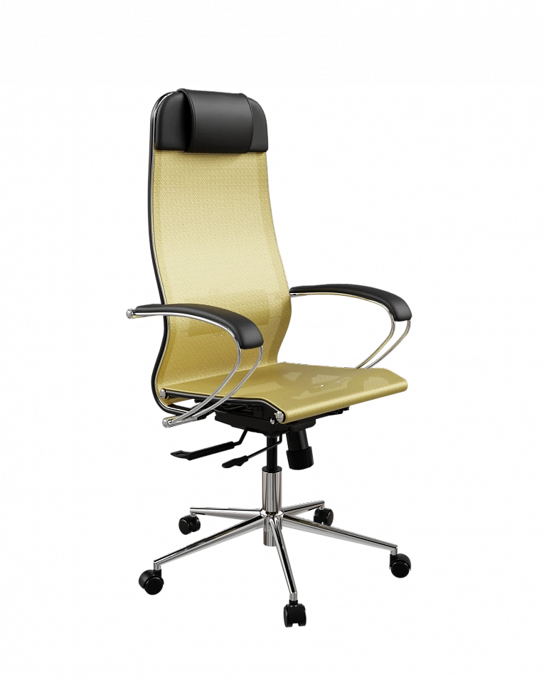 Офисное кресло Метта ErgoLife 4/подл.131/осн.Synchro 152 (Золотой ротанг 29B.16.1.353)