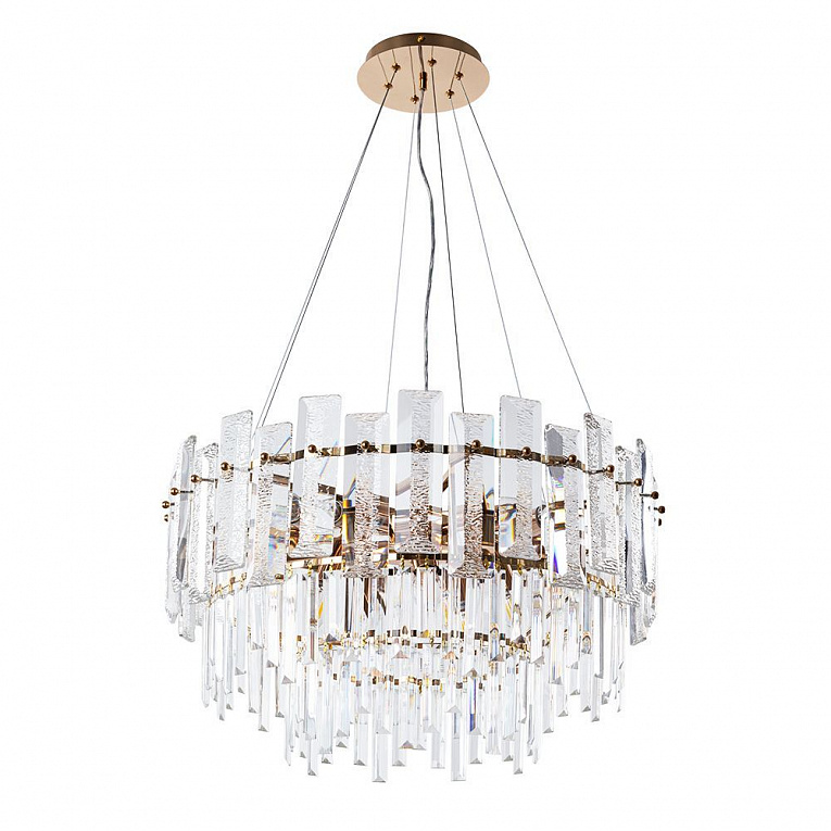 Подвесная люстра Arte Lamp NICOLETTA золото, прозрачный A1052SP-10GO