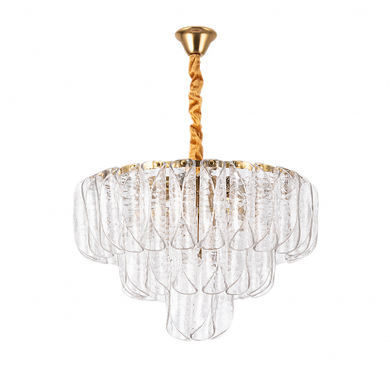 Подвесная люстра Arte Lamp EVELYN коричневый, прозрачный A4073LM-12PB