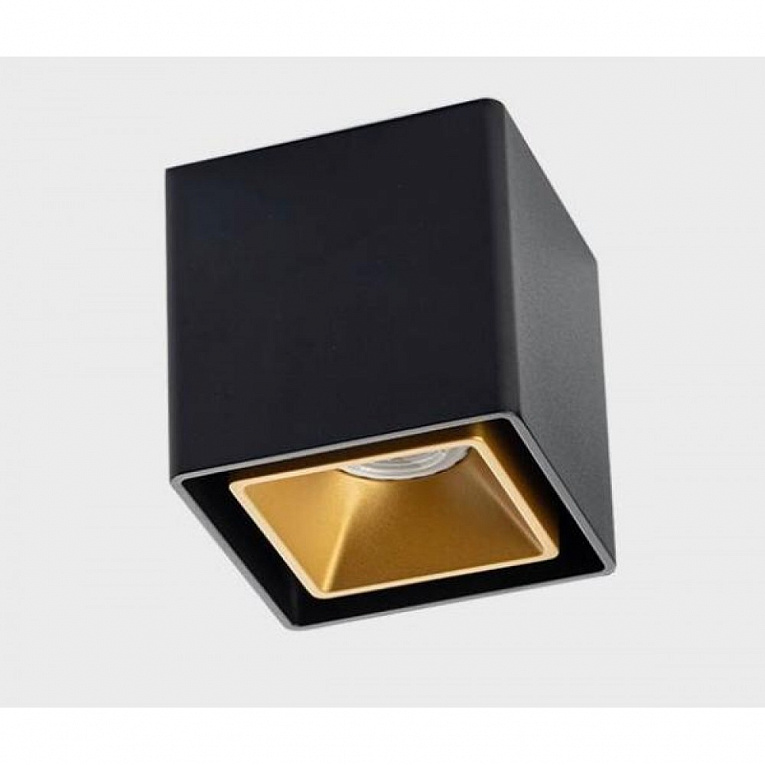 Точечный накладной светильник ITALLINE FASHION FX1 black + FASHION FXR gold