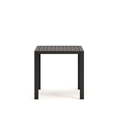 Уличный стол La Forma Culip с порошковым покрытием серого цвета 77 х 77