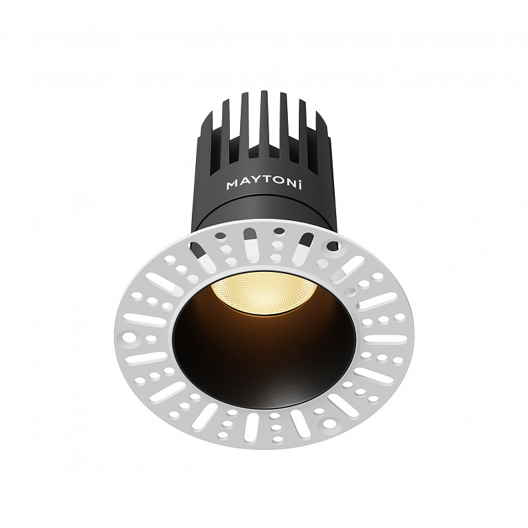 Точечный встраиваемый светильник Maytoni Dip / Дип DL122-15W-2.7K-TRS-B