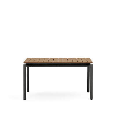 Уличный раздвижной стол La Forma Canyelles черный 140 (200) x 90 156911