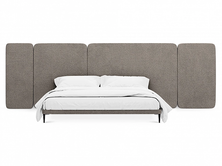 Кровать OgogoHome Licata 961667 коричневый