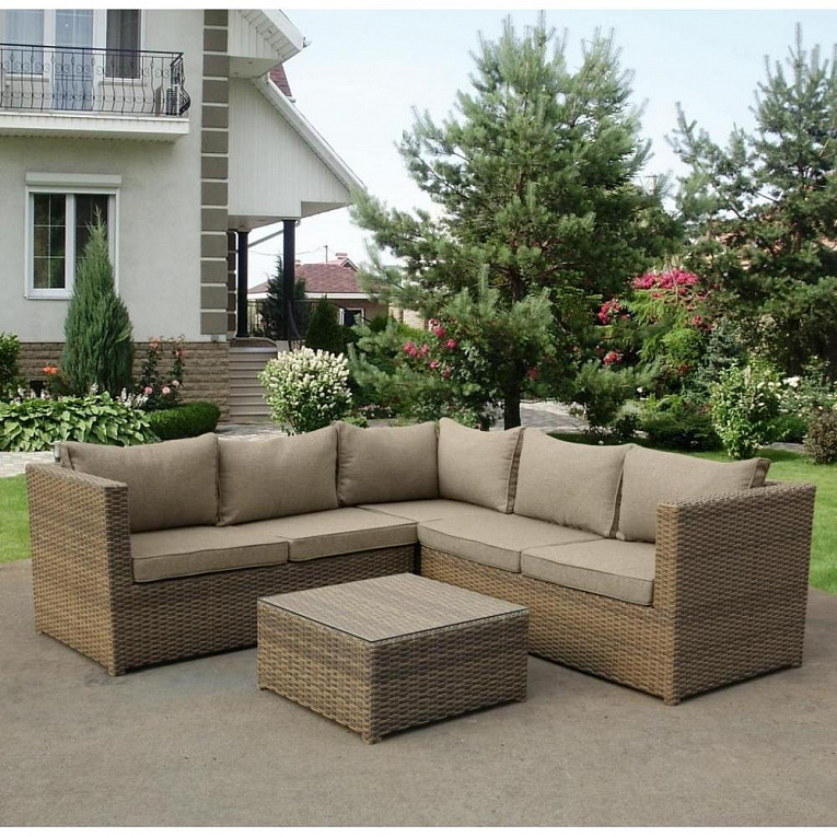 Комплект плетеной мебели Afina Garden AFM-825BL Beige Бежевый