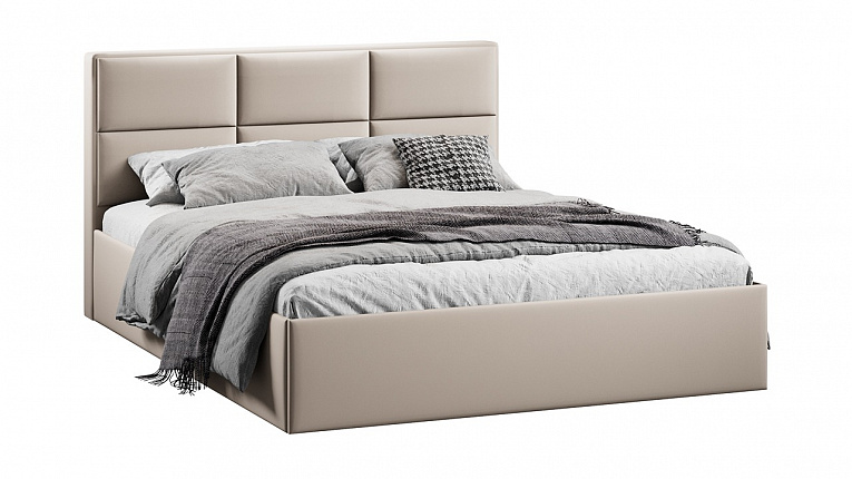 Кровать 180х200 c подъемным механизмом Стелла велюр Confetti Cream Трия