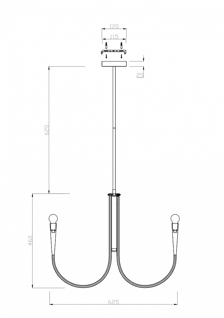 Люстра на штанге Freya Branches / Бранчес FR5253PL-06N