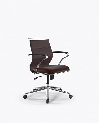 Офисное кресло МЕТТА ErgoLife S W M4-192K - ЭкоКожа(Экстра) /Ach46/Wm12/K15cL(M09.B23.G18.W01) Темно-коричневый