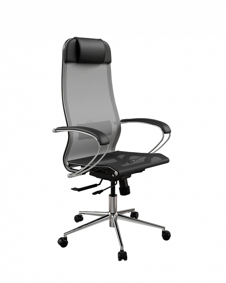 Офисное кресло Метта ErgoLife 4/подл.131/осн.Synchro 152 (Серый/Черный 55D.16.1.353)