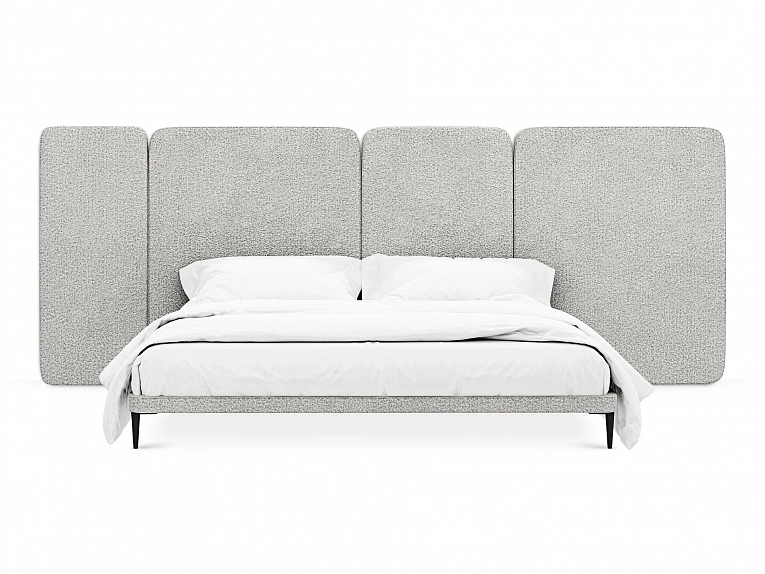 Кровать OgogoHome Licata 961624 светло-серый